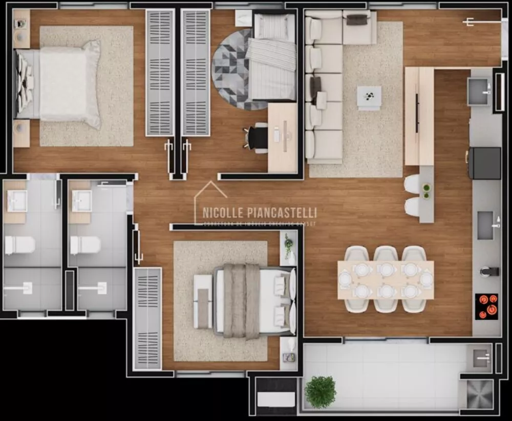 Apartamento, 3 quartos, 78 m² - Foto 2