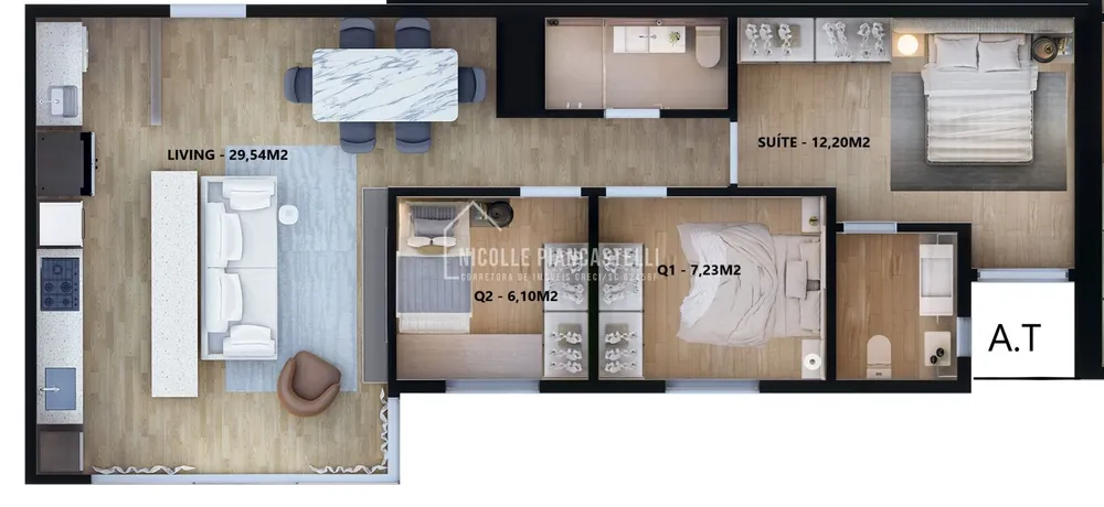 Apartamento, 3 quartos, 75 m² - Foto 11