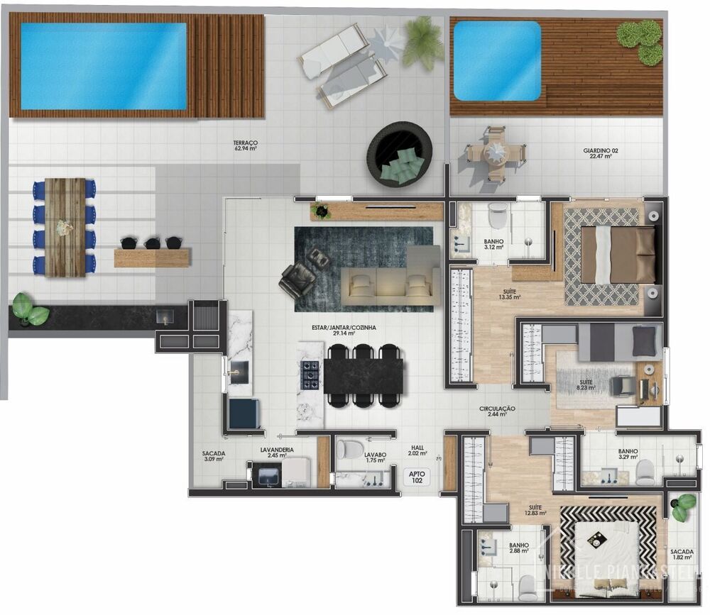 Apartamento, 3 quartos, 191 m² - Foto 16
