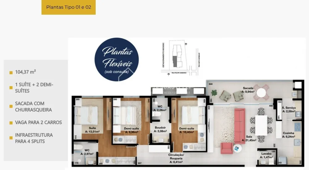 Apartamento, 3 quartos, 104 m² - Foto 12