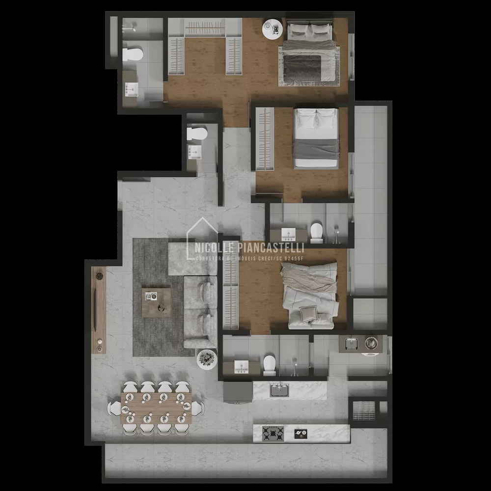 Apartamento, 3 quartos, 126 m² - Foto 6