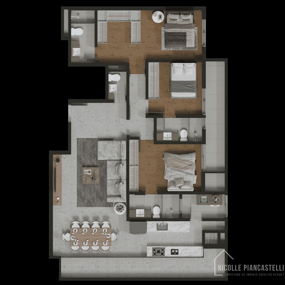 Apartamento, 3 quartos, 126 m² - Foto 11