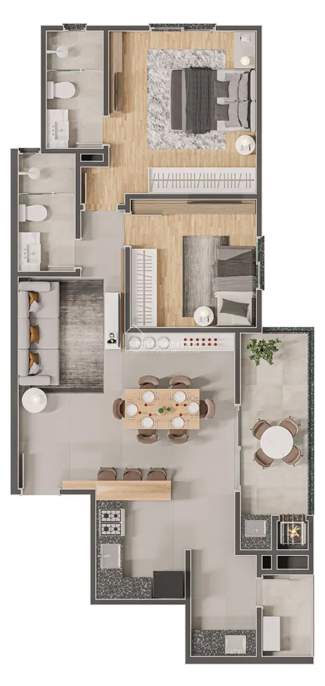 Apartamento, 2 quartos, 83 m² - Foto 5