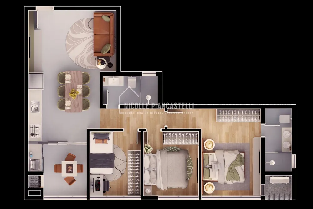 Apartamento, 3 quartos, 73 m² - Foto 8