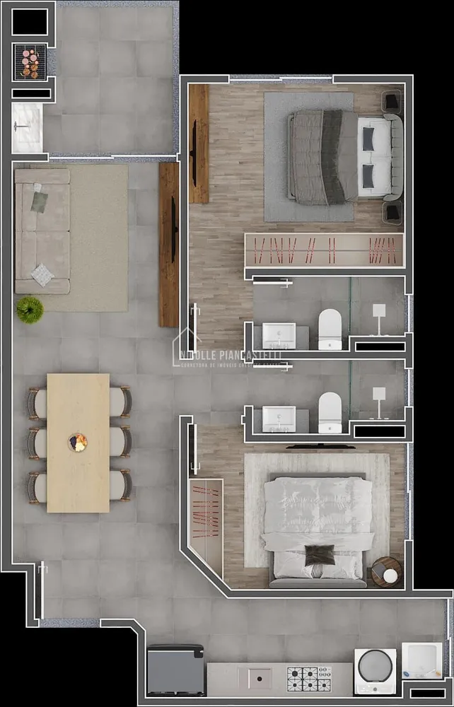Apartamento, 2 quartos, 71 m² - Foto 6