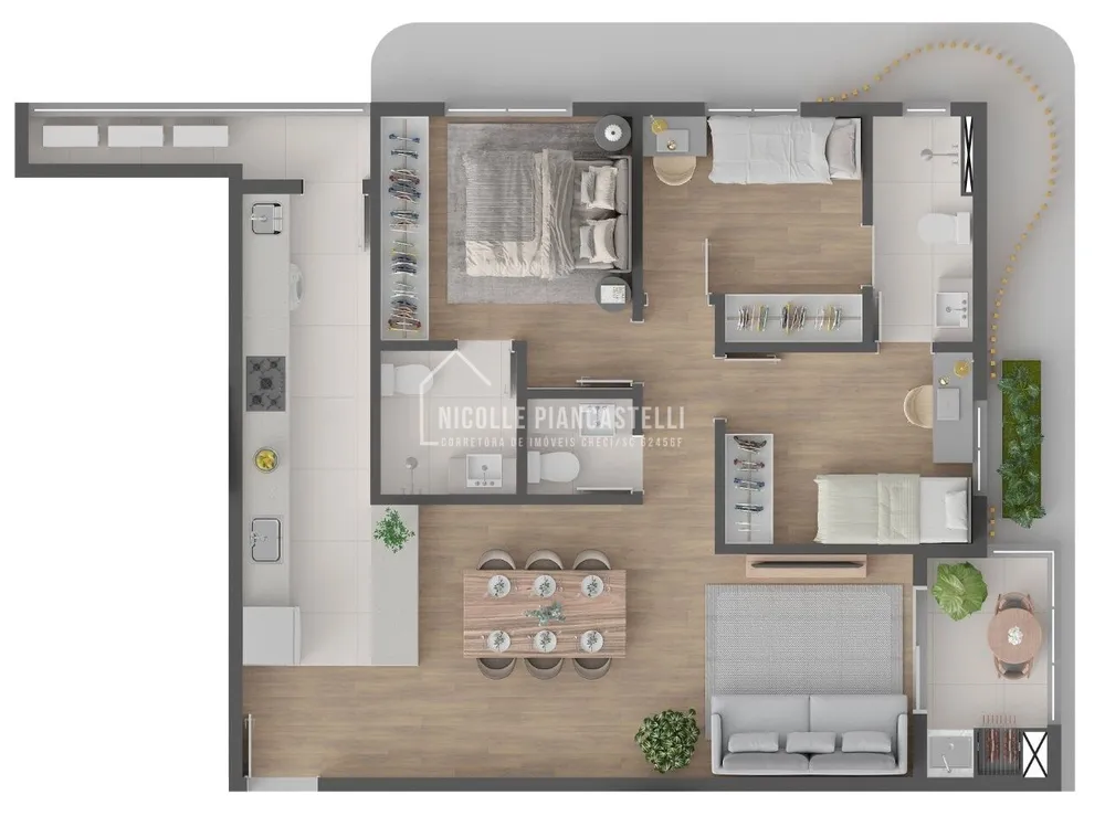 Apartamento, 3 quartos, 87 m² - Foto 3