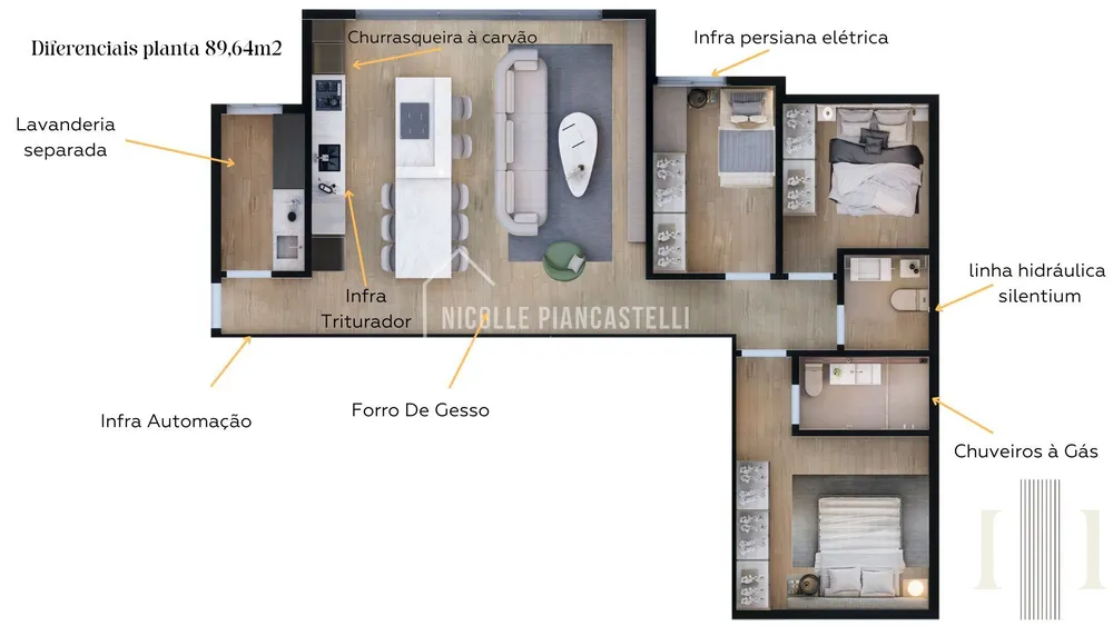 Apartamento, 3 quartos, 89 m² - Foto 7