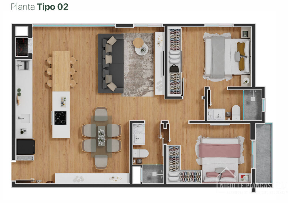 Apartamento, 3 quartos, 74 m² - Foto 15