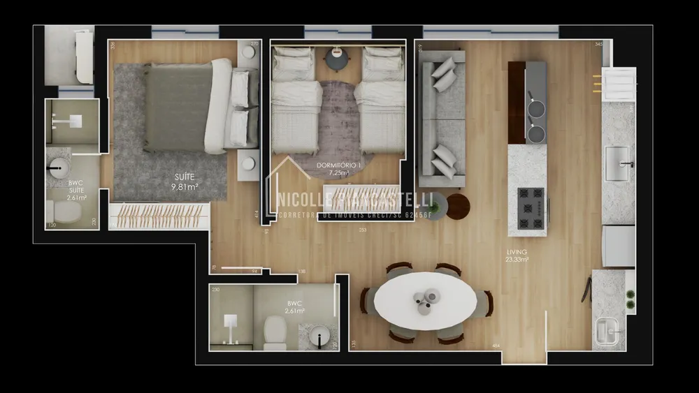 Apartamento, 2 quartos, 58 m² - Foto 4
