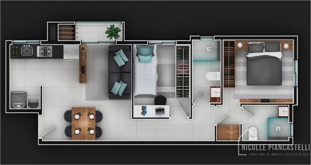 Apartamento, 2 quartos, 53 m² - Foto 13