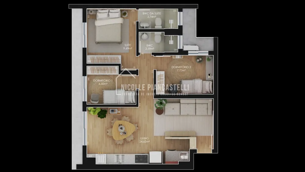 Apartamento, 3 quartos, 73 m² - Foto 5