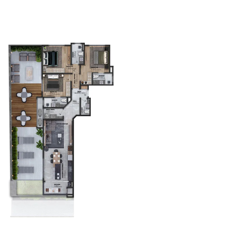 Apartamento, 3 quartos, 96 m² - Foto 8