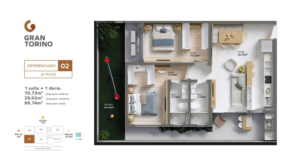Apartamento, 2 quartos, 77 m² - Foto 9