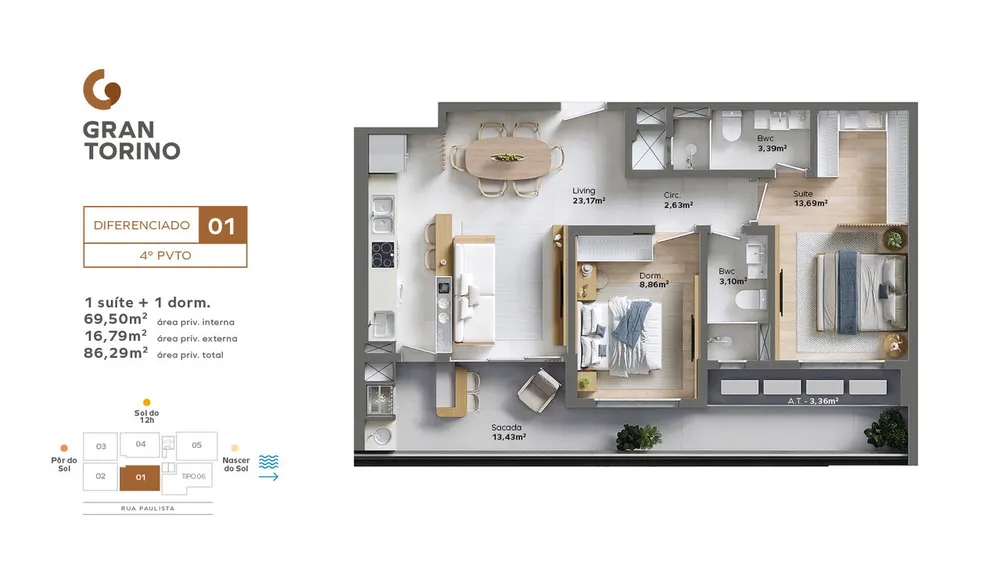 Apartamento, 2 quartos, 77 m² - Foto 8