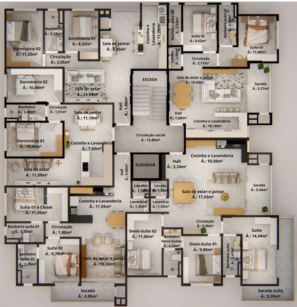 Apartamento, 3 quartos, 112 m² - Foto 13