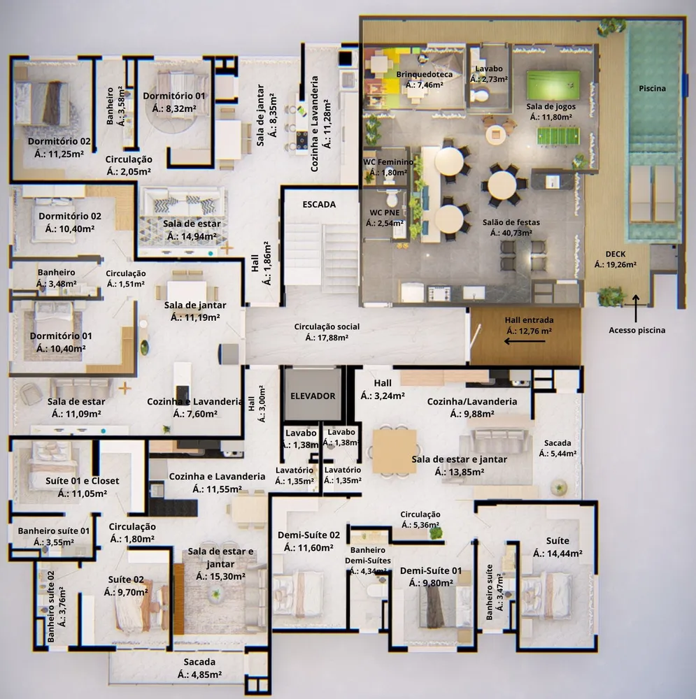 Apartamento, 3 quartos, 112 m² - Foto 14