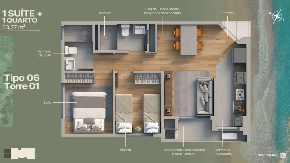 Apartamento, 2 quartos, 55 m² - Foto 5