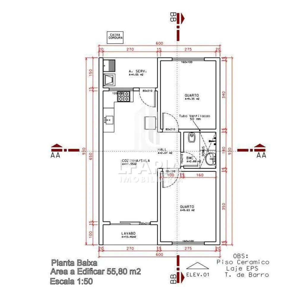Casa, 2 quartos, 60 m² - Foto 5