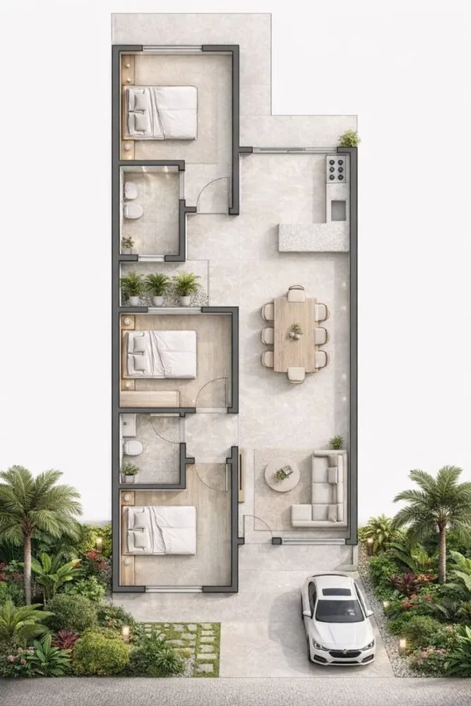 Casa, 3 quartos, 110 m² - Foto 2