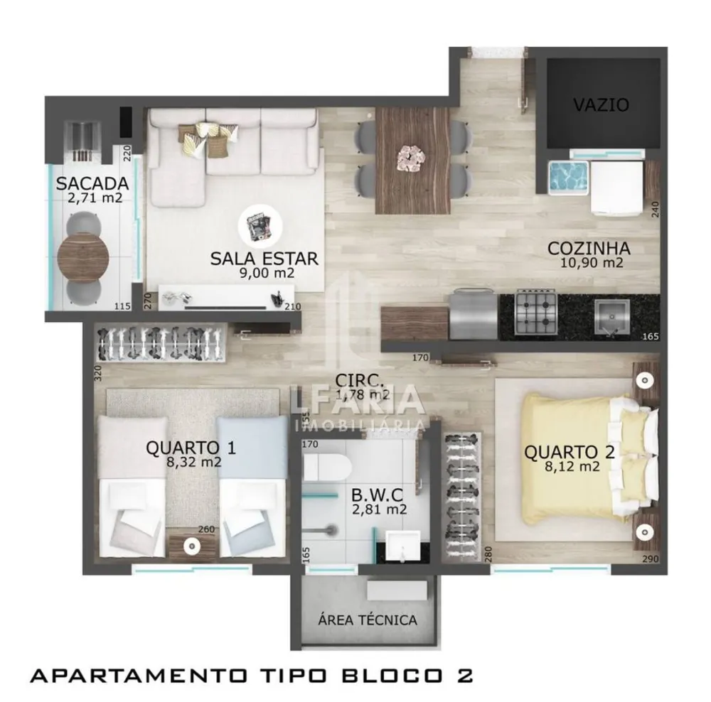 Apartamento, 2 quartos, 52 m² - Foto 12