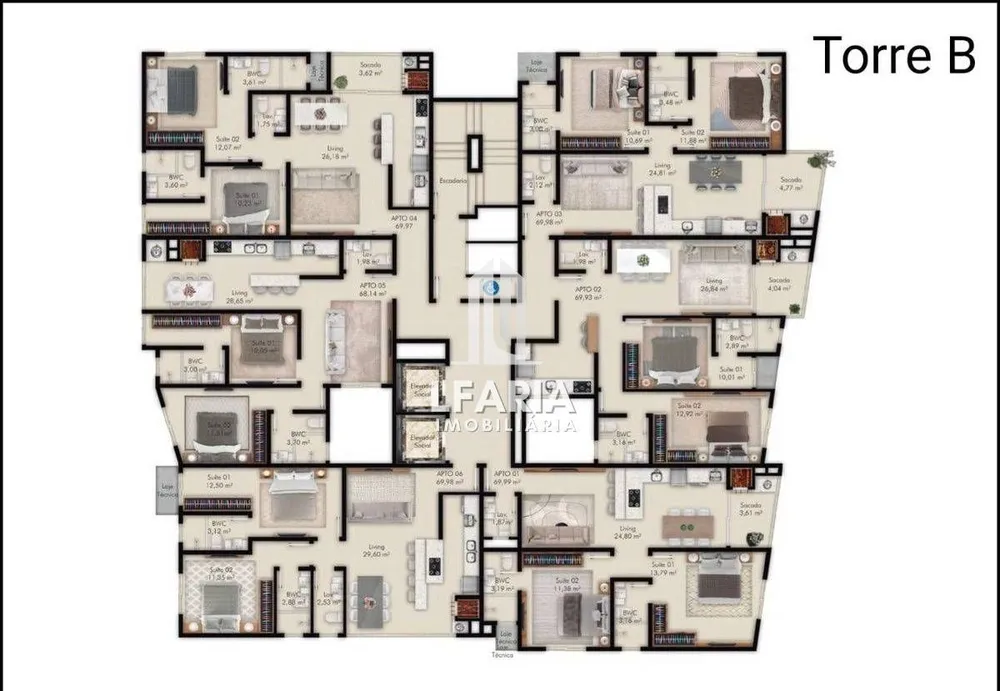 Apartamento, 2 quartos, 63 m² - Foto 11