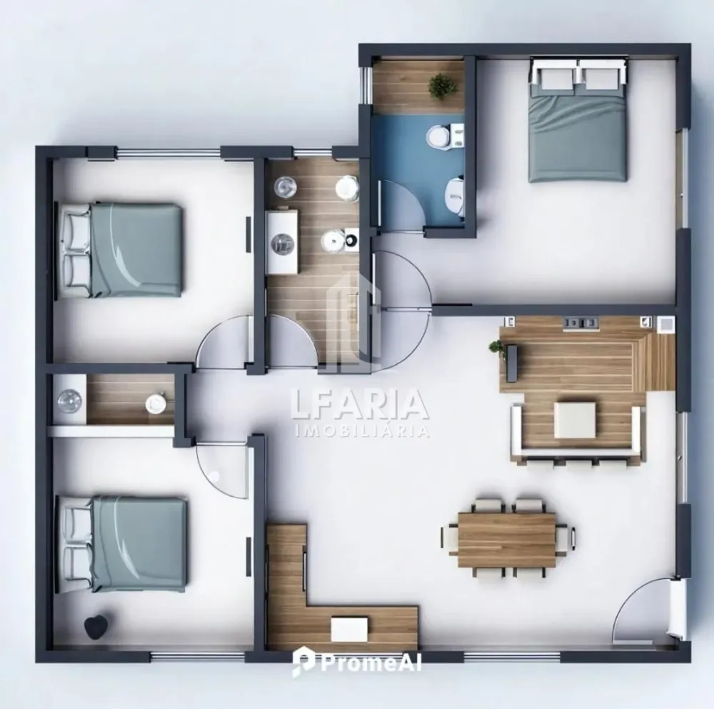Casa, 3 quartos, 78 m² - Foto 6