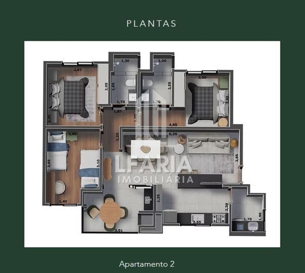 Apartamento, 3 quartos, 91 m² - Foto 4