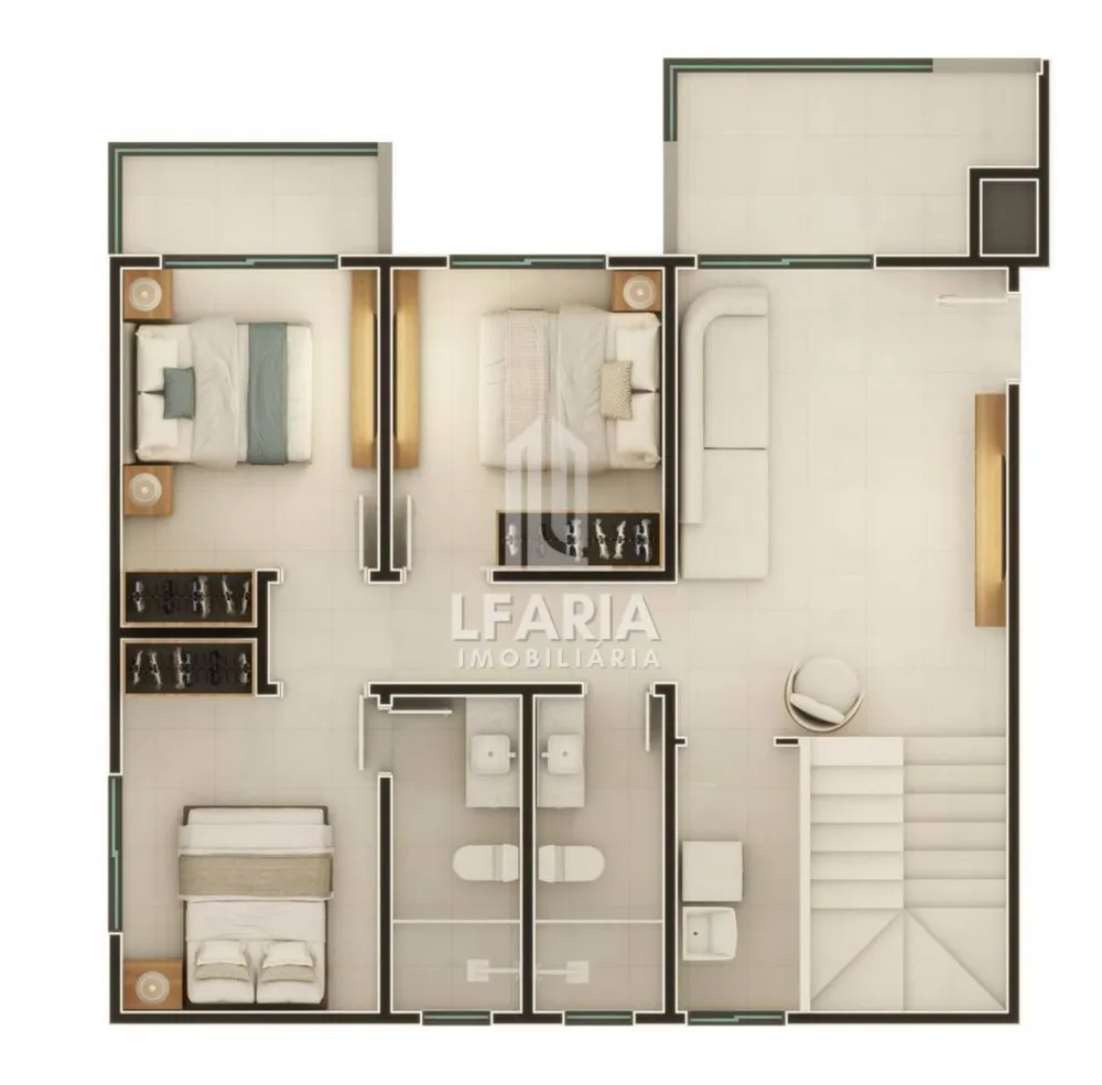 Apartamento, 3 quartos, 88 m² - Foto 3