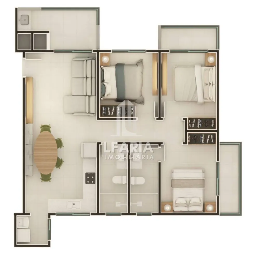 Apartamento, 3 quartos, 88 m² - Foto 2