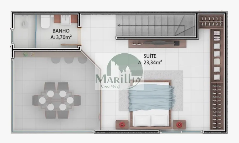 Apartamento, 1 quarto, 102 m² - Foto 1