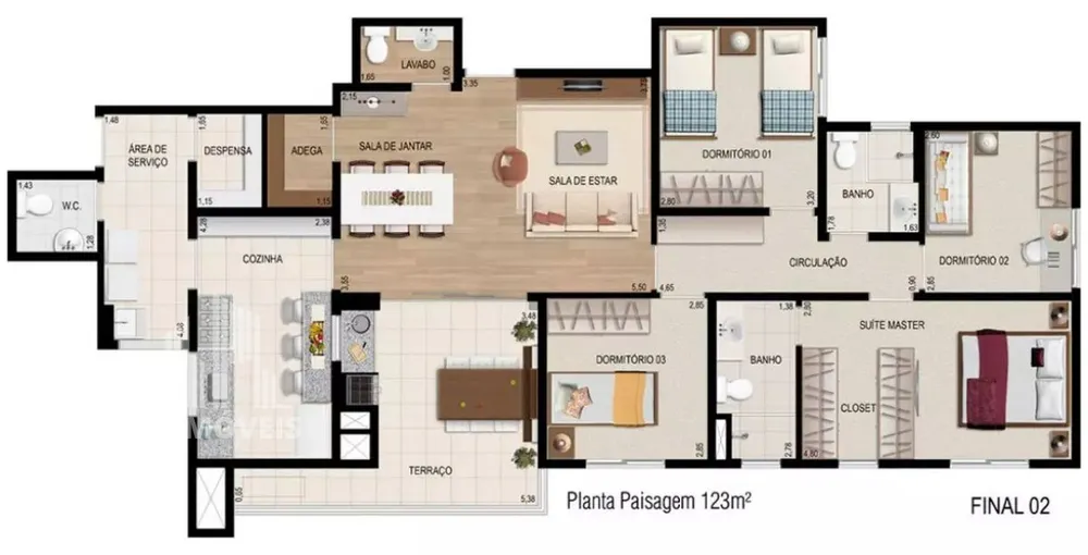 Apartamento, 2 quartos, 94 m² - Foto 4