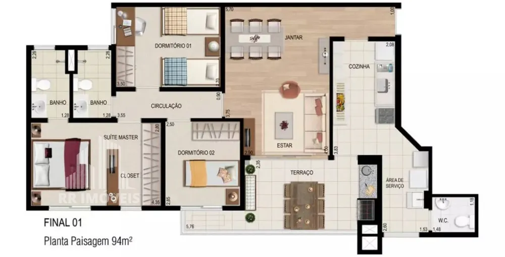 Apartamento, 3 quartos, 94 m² - Foto 12