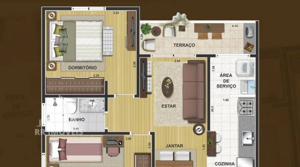 Apartamento, 2 quartos, 52 m² - Foto 7