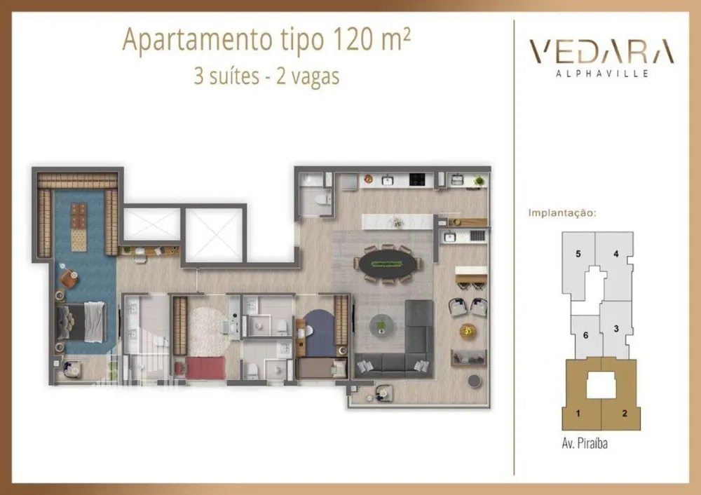 Apartamento, 2 quartos, 120 m² - Foto 9