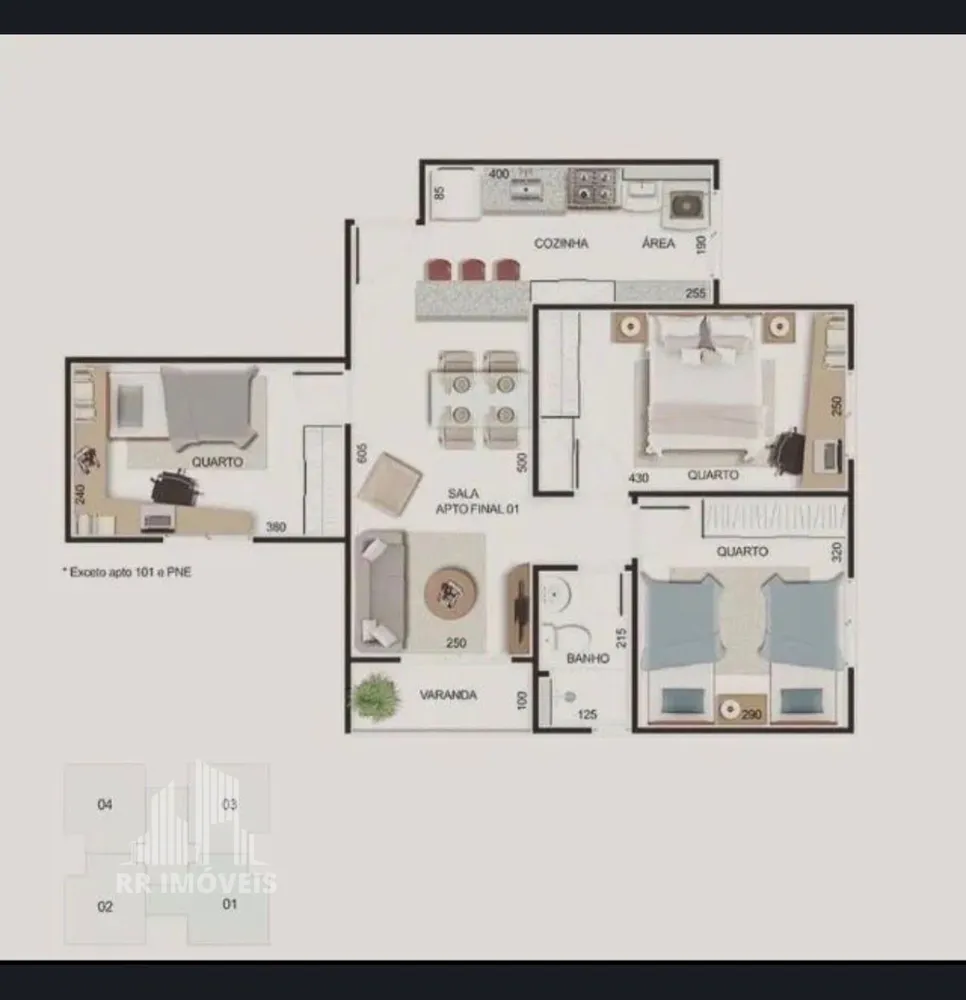 Apartamento, 3 quartos, 62 m² - Foto 6