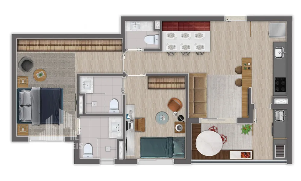 Apartamento, 2 quartos, 64 m² - Foto 12