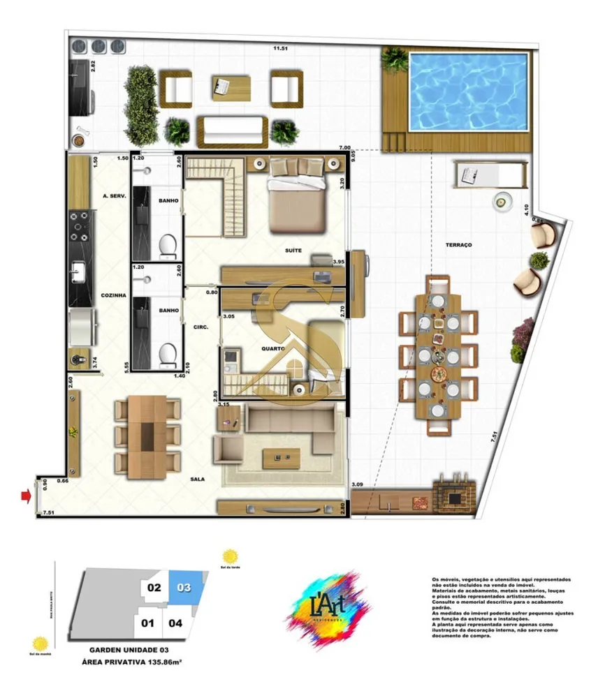 Cobertura, 2 quartos, 164 m² - Foto 68