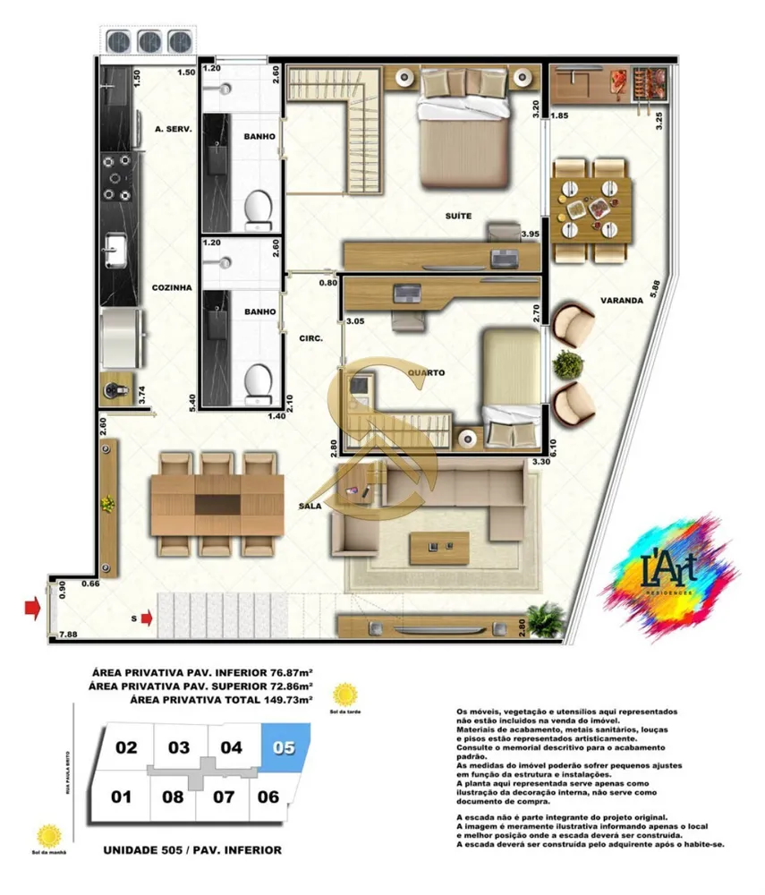 Cobertura, 2 quartos, 164 m² - Foto 75