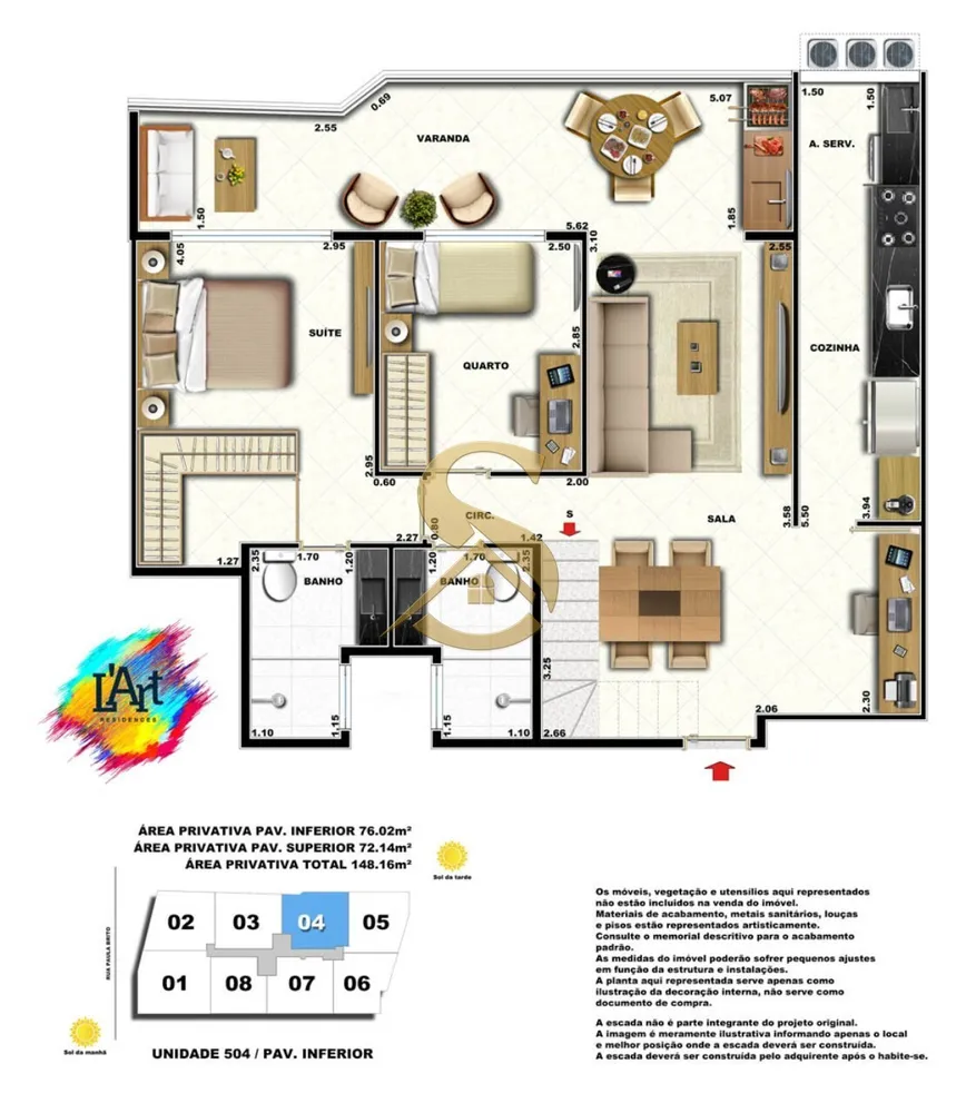 Cobertura, 2 quartos, 164 m² - Foto 73