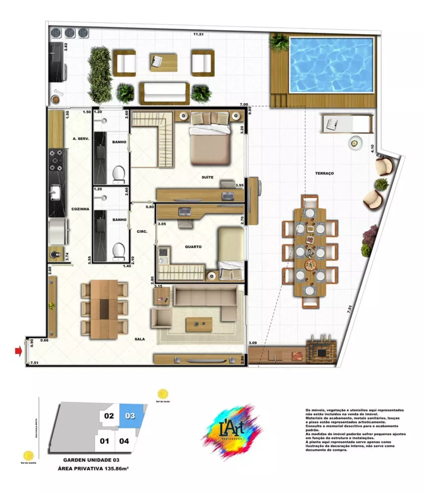 Cobertura, 2 quartos, 164 m² - Foto 25