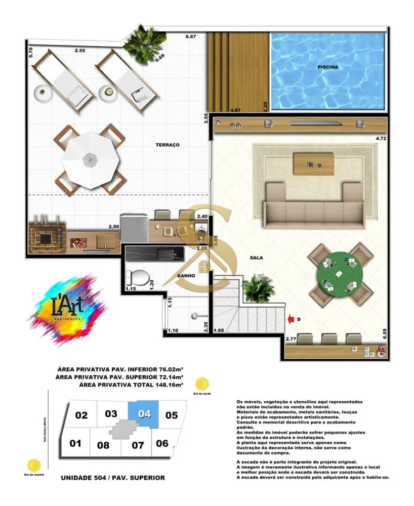Cobertura, 2 quartos, 164 m² - Foto 74