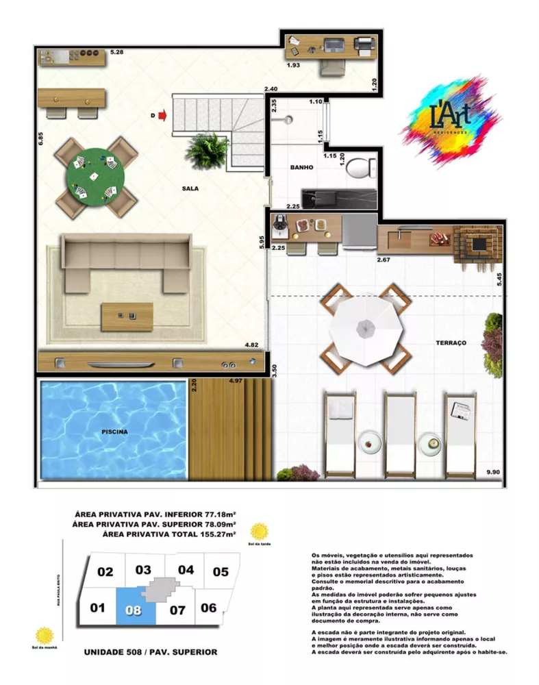 Cobertura, 2 quartos, 164 m² - Foto 8