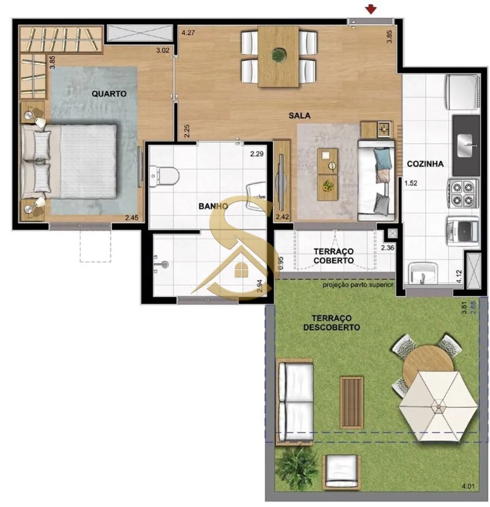 Apartamento, 2 quartos, 44 m² - Foto 29