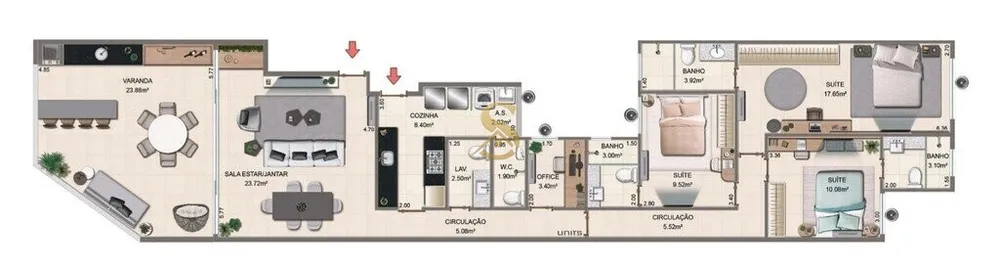 Cobertura, 3 quartos, 137 m² - Foto 26