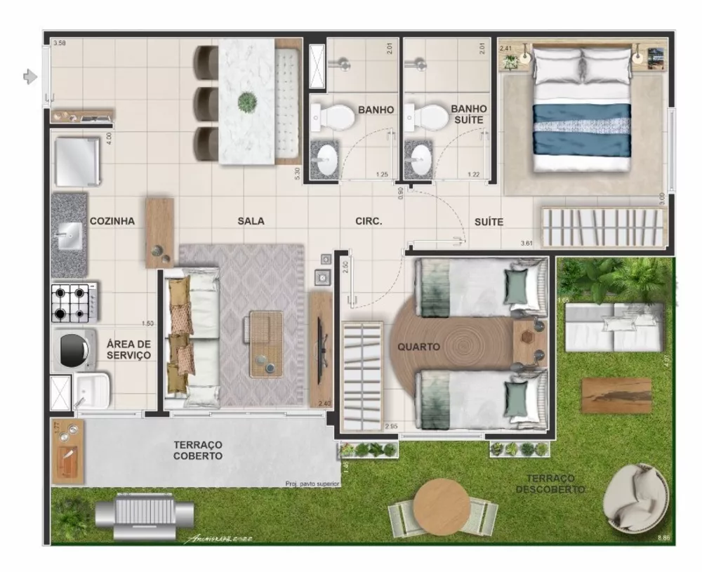 Apartamento, 2 quartos, 50 m² - Foto 20