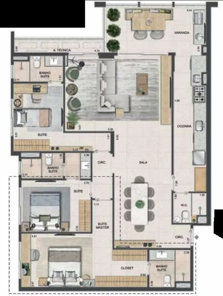 Apartamento, 2 quartos, 77 m² - Foto 15