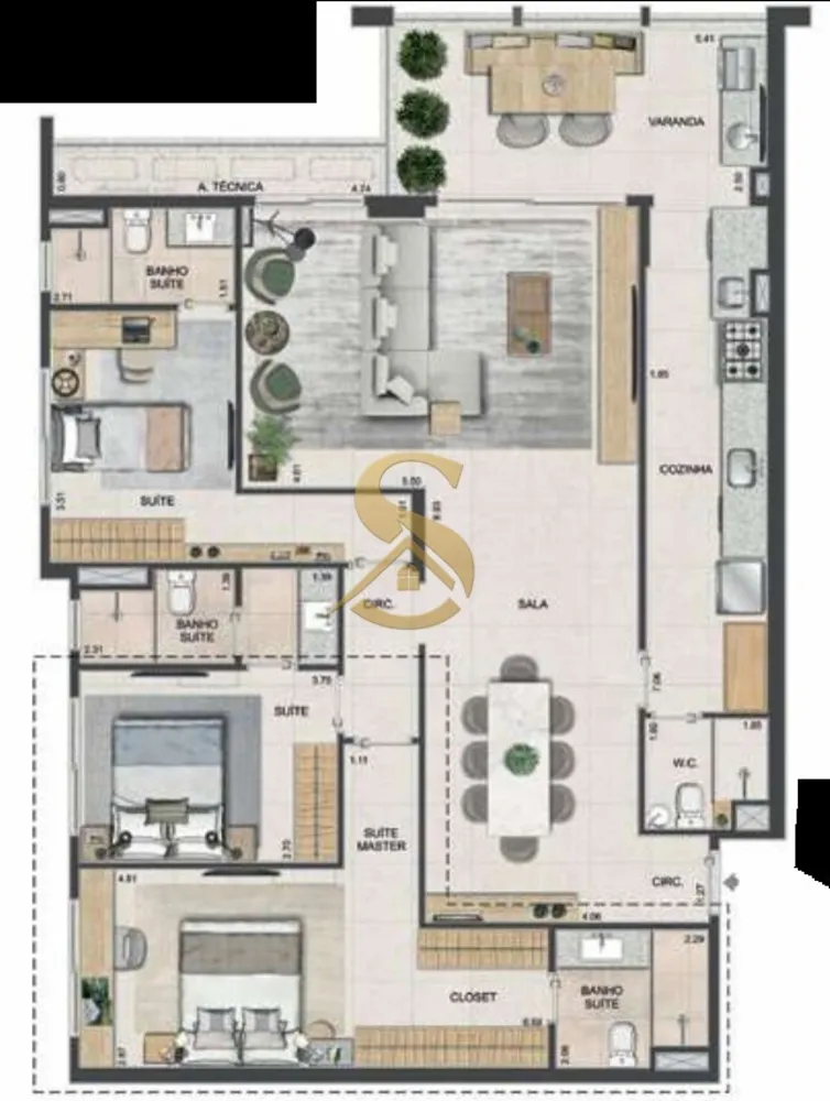 Apartamento, 2 quartos, 77 m² - Foto 65