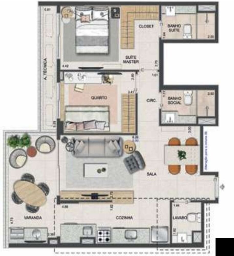 Apartamento, 2 quartos, 77 m² - Foto 29