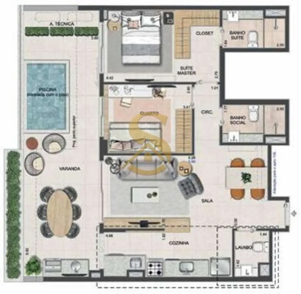 Apartamento, 2 quartos, 77 m² - Foto 72