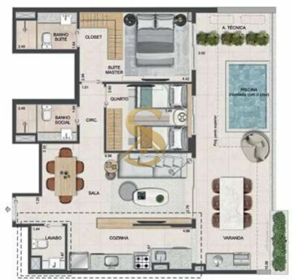 Apartamento, 2 quartos, 77 m² - Foto 74